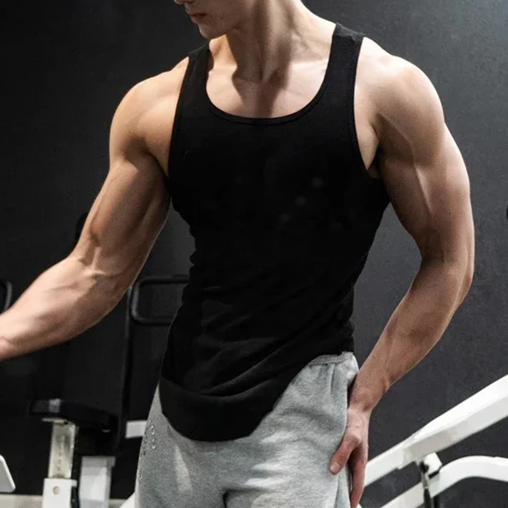 Men's Sport Slim Vest Summer B - đánh giá và giá Undershirt Crew Neck