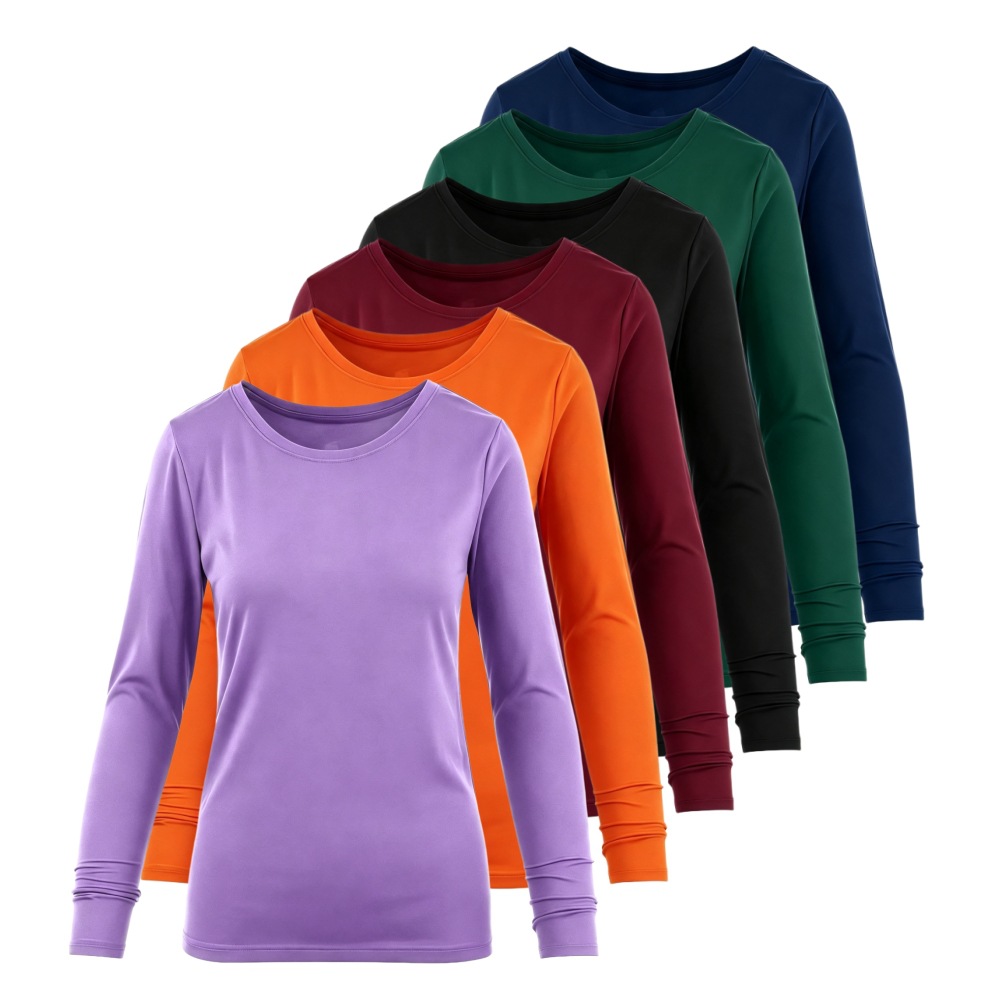 Crew Neck Long Sleeve Scrub Un - đánh giá và giá Undershirt Crew Neck