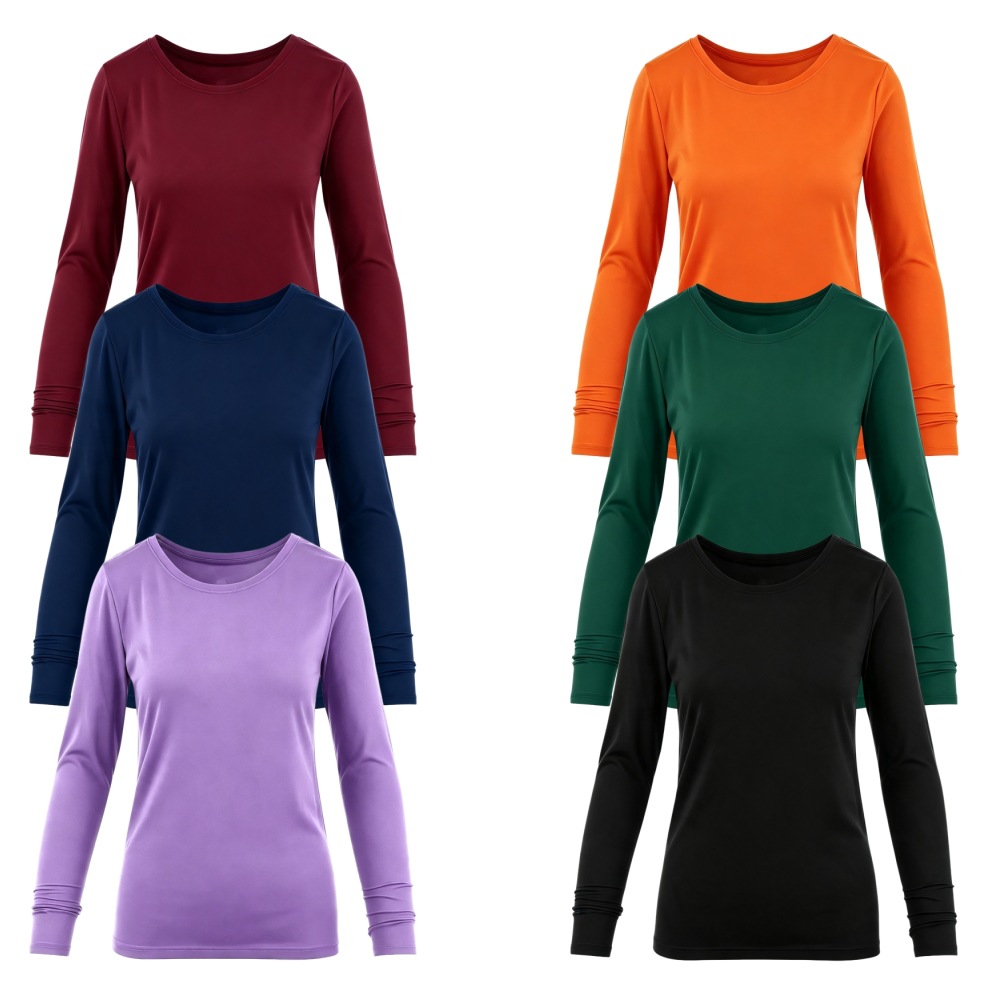 Crew Neck Long Sleeve Scrub Un - đánh giá và giá Undershirt Crew Neck