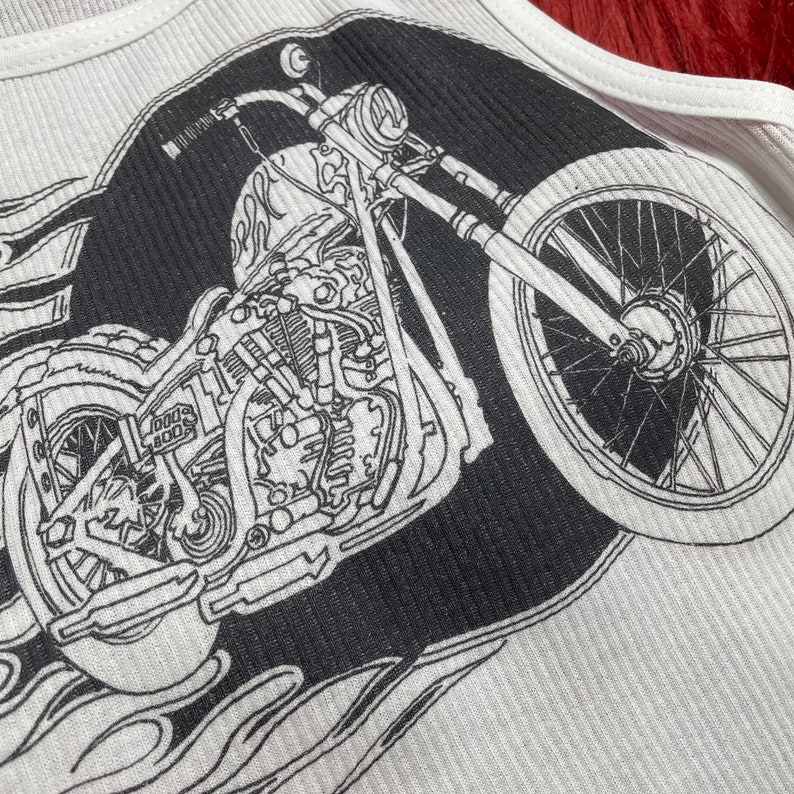 Ribbed Tank with Flamin’ Motor - đánh giá và giá Tank Top Ribbed