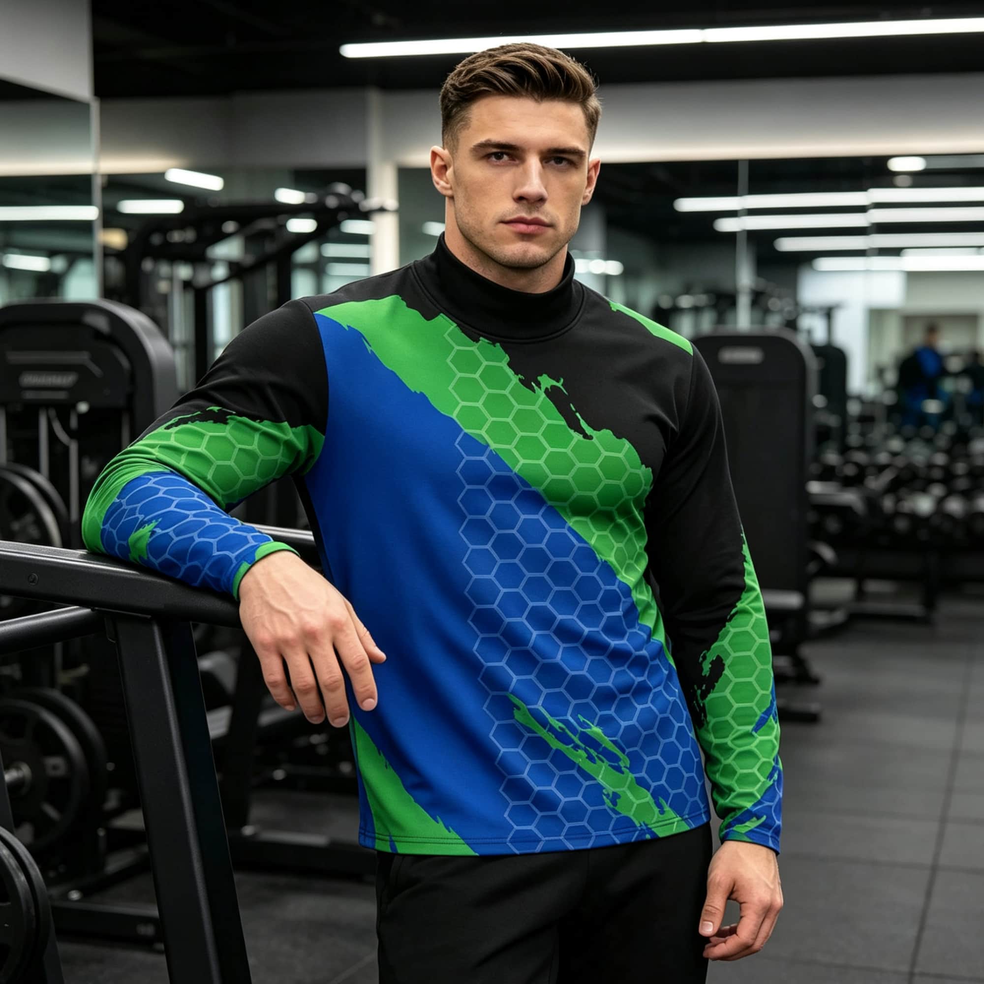 Men Contrast Color Honeycomb T - đánh giá và giá Base Layer Top