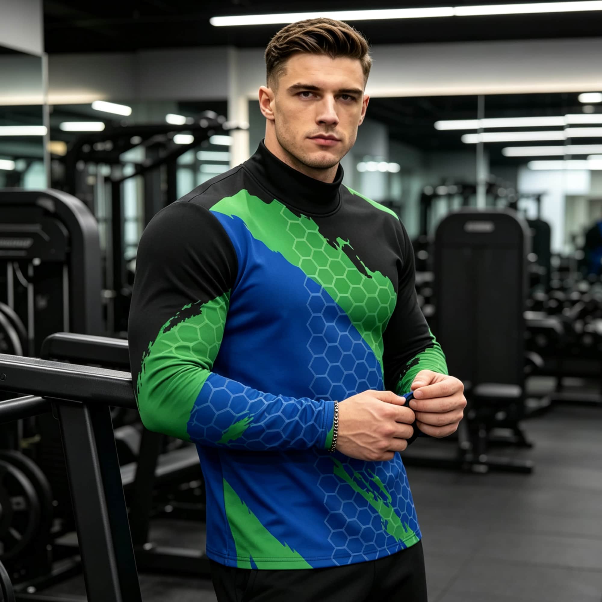 Men Contrast Color Honeycomb T - đánh giá và giá Base Layer Top