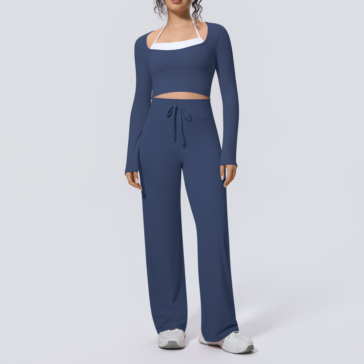 Women Yoga Suit 2PCS Square Ne - đánh giá và giá Compression Long Pant