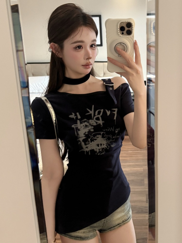 Fashionable Trendy Shoulder Ba - đánh giá và giá T Shirt Tight Fit